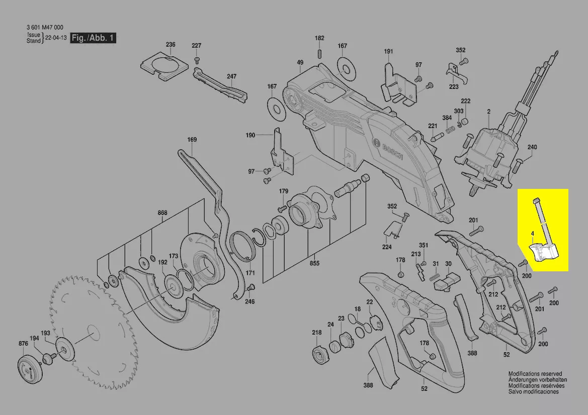 Interrupteur réf. 2 607 202 558 Bosch